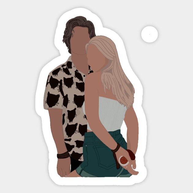 John B and Sarah Sticker by shreyaasm611